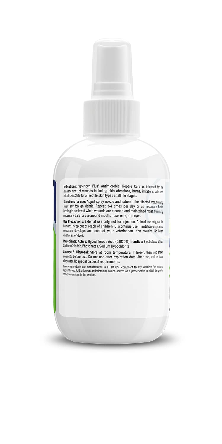 Vetericyn Plus Reptile Wound Care Spray | Reptile Skin Repair, Help Care for Reptile Wounds, Including Scale Rot, Lamp Burns, an