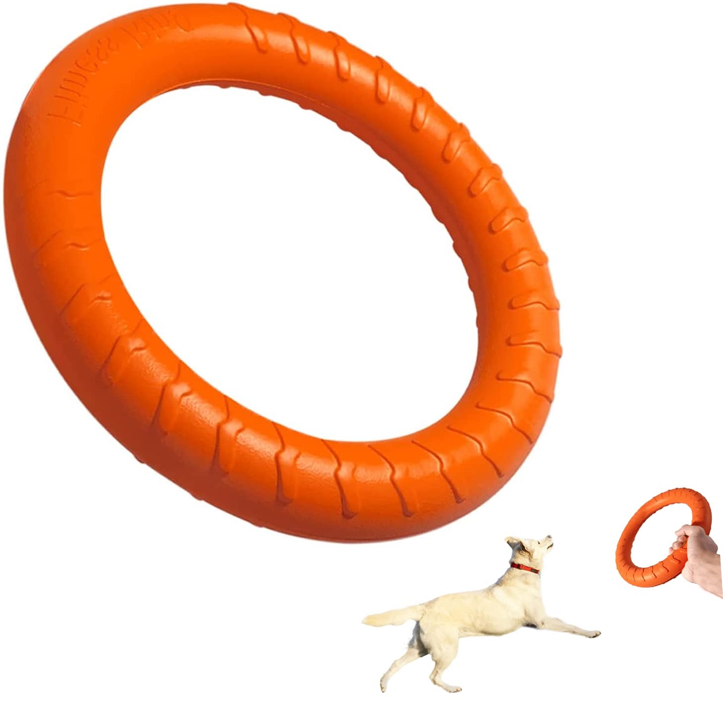 Dlder Dog Flying Disc Dog Chew Toy,Dog Toys For Aggressive Chewers Floating Dog Ring/Fetch Toys For Medium/Large Breeds Interact