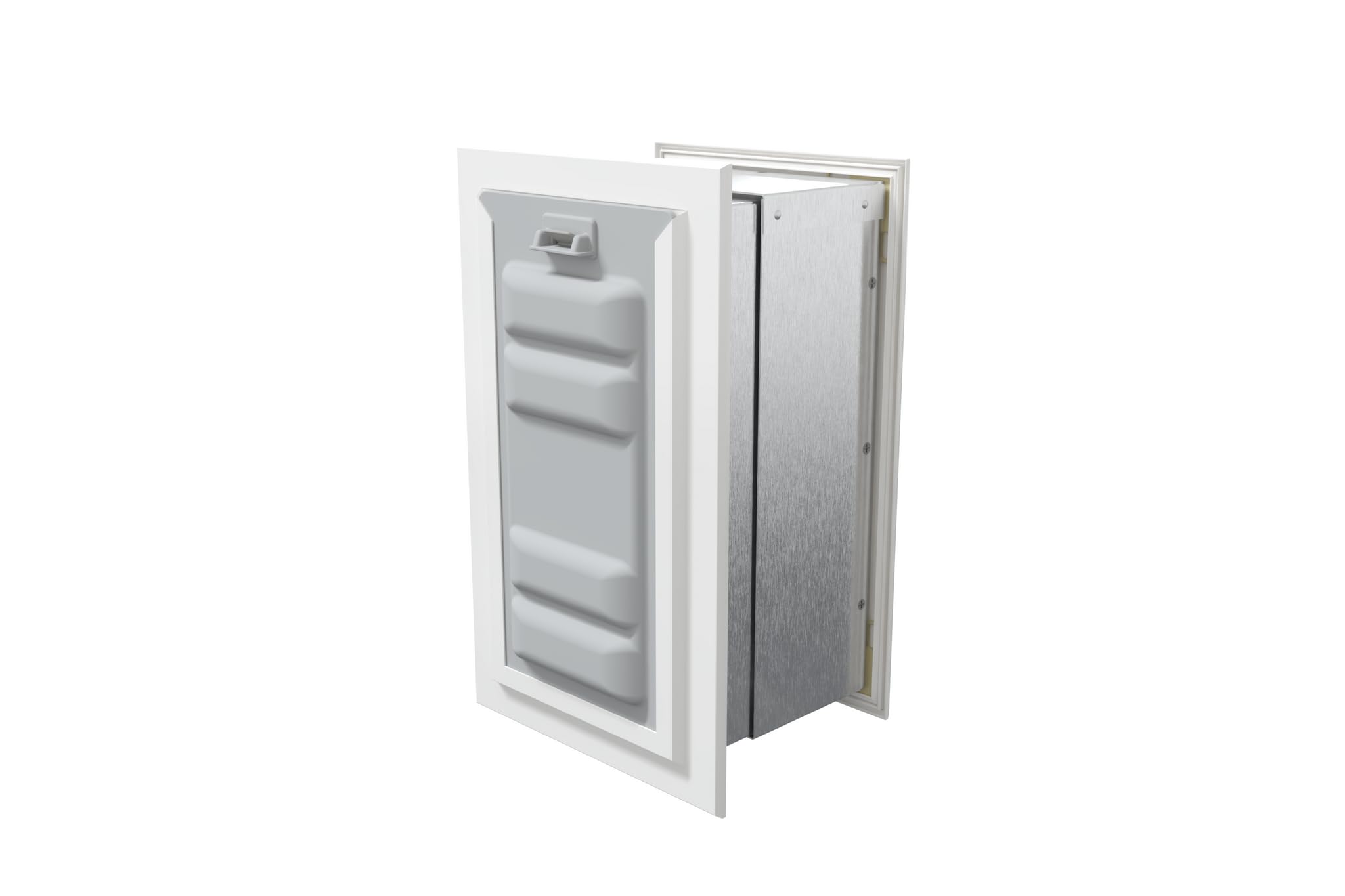 Endura Flap Cat Door For Walls | Premium Aluminum Frame Wall Mount Pet Entrancefor Cats And Small Dogs | Dual Layer All-Weather