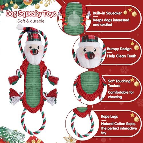 Newget Plush Stuffed Animals With Squeaker For Aggressive Chewers - Cute Squeak Toys For Large, Medium, Small Dogs - Interactive