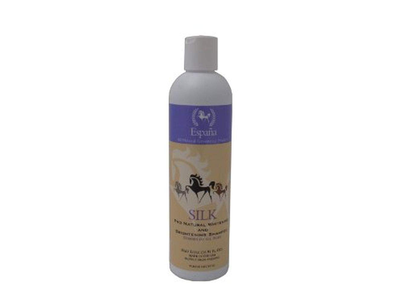 Espana Silk ESP0315E Specially Formulated Silk Pro Whitening and Brightening Shampoo for Horses, 16.91-Ounce