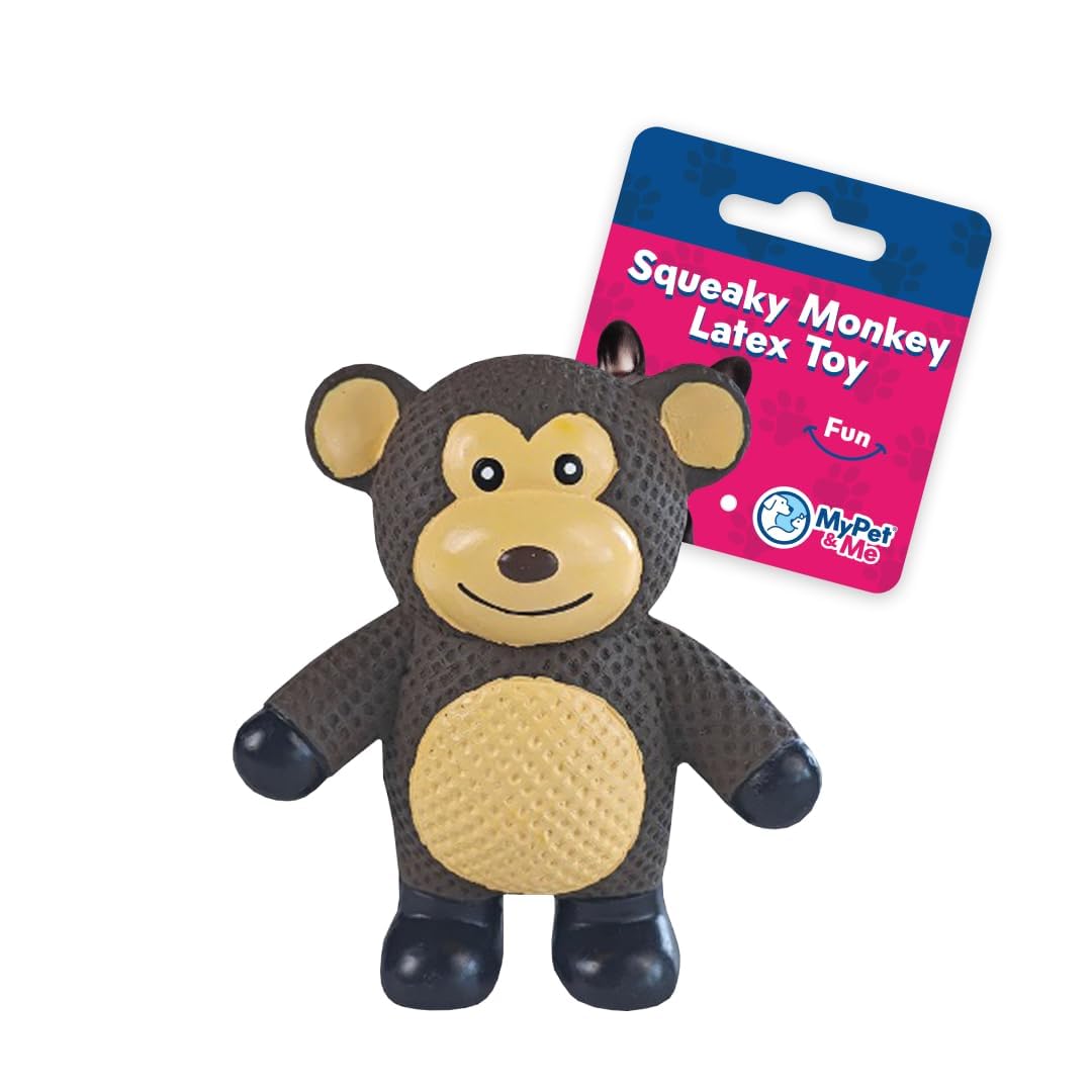 My Pet & Me - Squeaky Dog Toys - Durable Toy For Dogs, Perfect For Chewing, Fetch, And Teething - Interactive Squeaker Latex Toy
