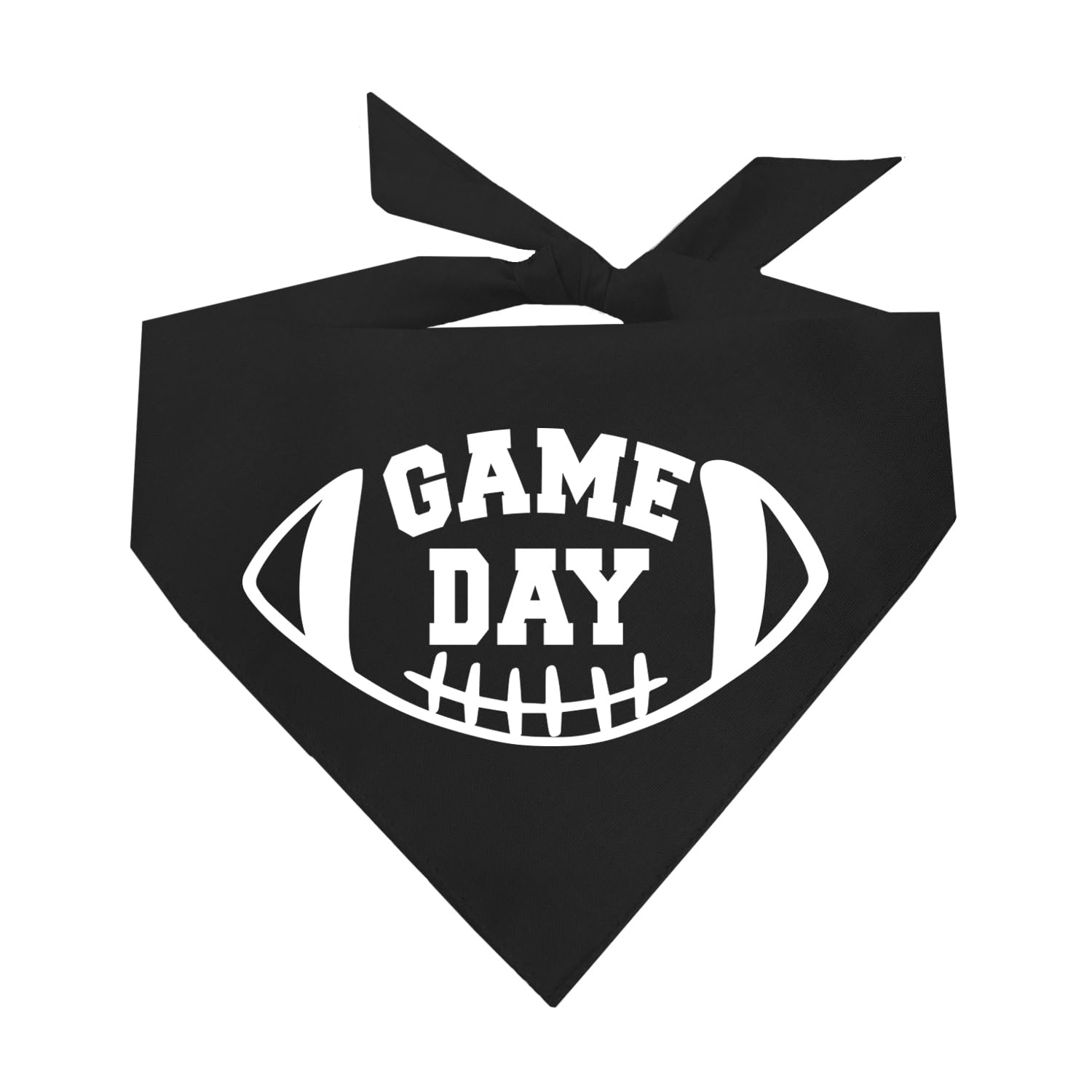 Game Day Football Dog Bandana (Black, Xs 323)