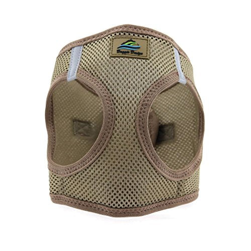 Doggie Design No Choke Dog Harness - Simple Step-In And Go Dog Vest For Small, Medium, And Large Breeds - Breathable Mesh Polyester Pet Harness - Fossil Brown - 2Xl