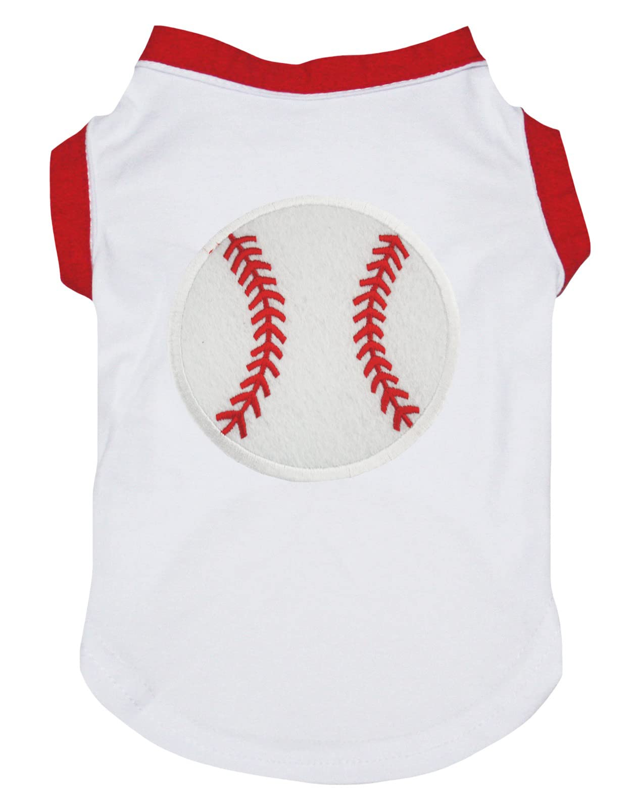 Petitebella Baseball Puppy Dog Shirt (White, Xxx-Large)