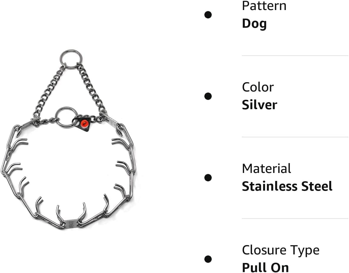 Herm Sprenger Stainless Steel Prong Dog Training Collar Ultra-Plus Pet Pinch Collar No-Pull Collar For Dogs Anti Pull Training Collar Made In Germany 3.2Mm X 23In Medium