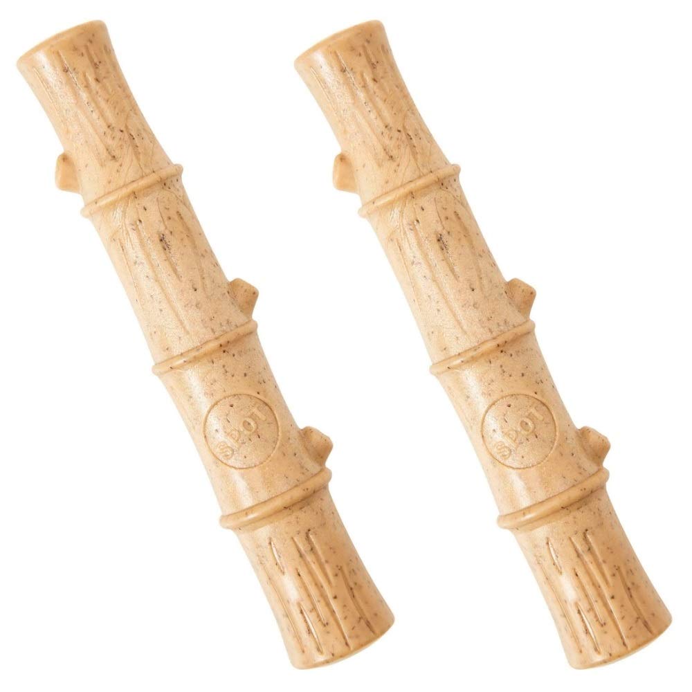 Ethical Pet 2 Pack Of Bambone Plus Bamboo Stick Dog Chew Toys, 9.5 Inch, Non-Splintering Alternative To Real Wood