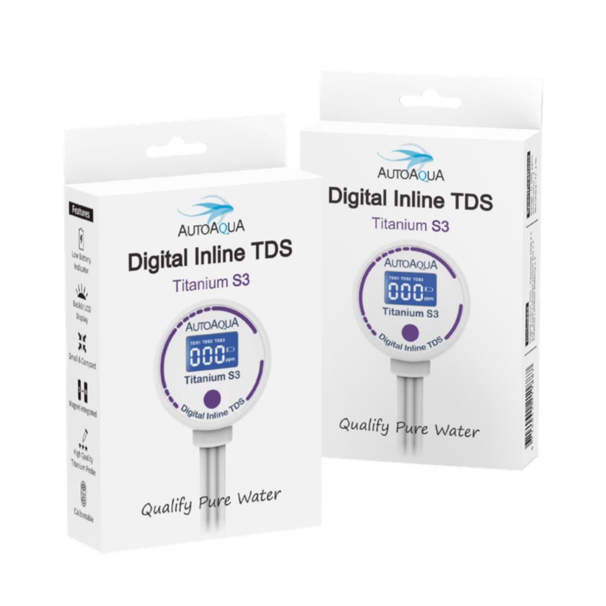 Autoaqua Titanium S3 Digital Inline Tds Meter