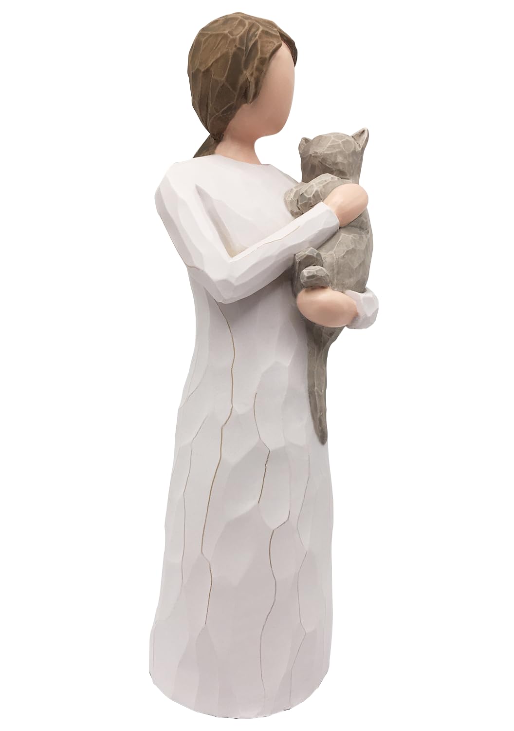 FRUMOASA Cat Memorial Gifts, Loss of Cat Sympathy Gifts for Cat Mom, Pet Cat Remembrance Gifts, Collectible Hand-Painted Cat Ang