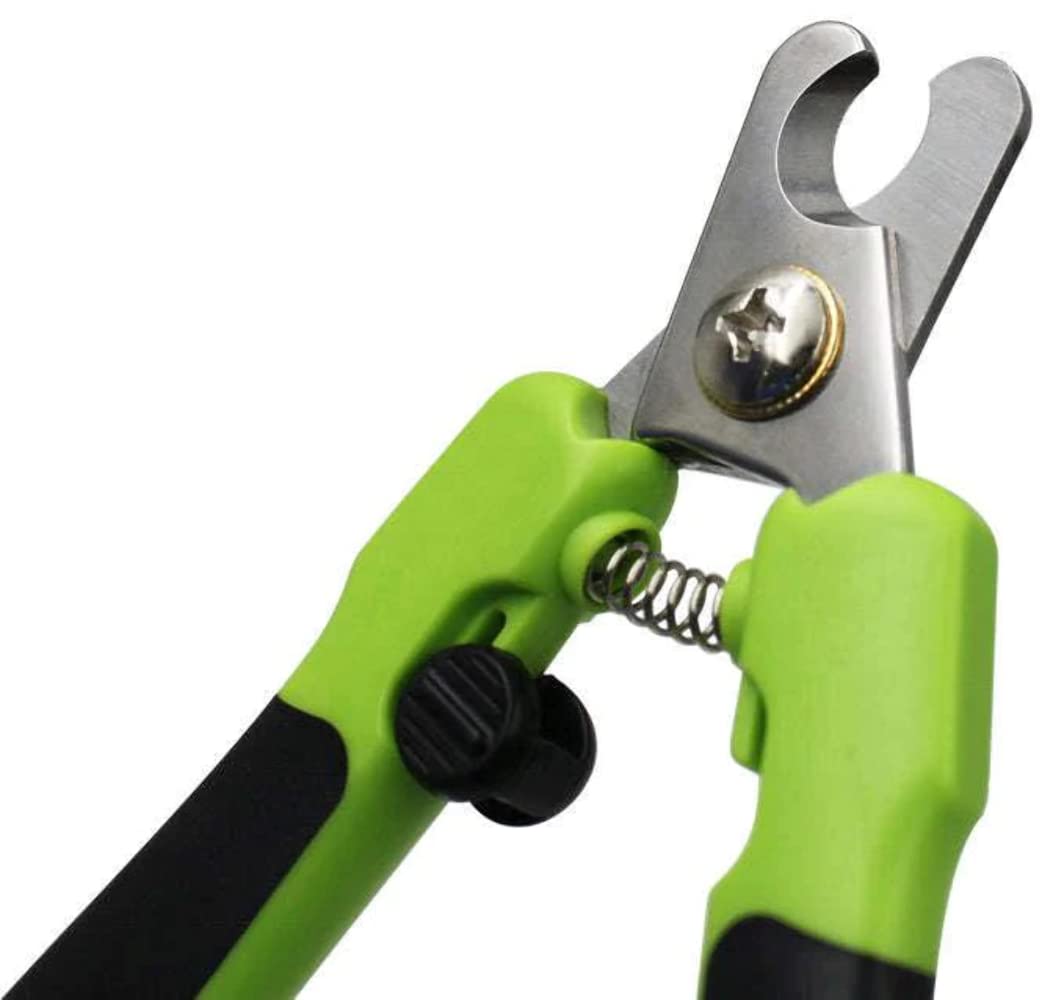 Pet Life 'Clip N' File' Green 2-in-1 Grooming Pet Nail Clipper with Built-in Concealed Filer