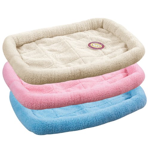 Slumber Pet Sherpa Crate Pet Bed With Bumper-Style Cushioning For Comfort In Crate