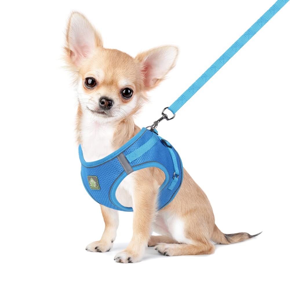 FEimaX Dog Harness and Leash Set, No Pull Soft Mesh Reflective Escape Proof Small Dog Cat Vest Adjustable Pet Outdoor Harnesses 