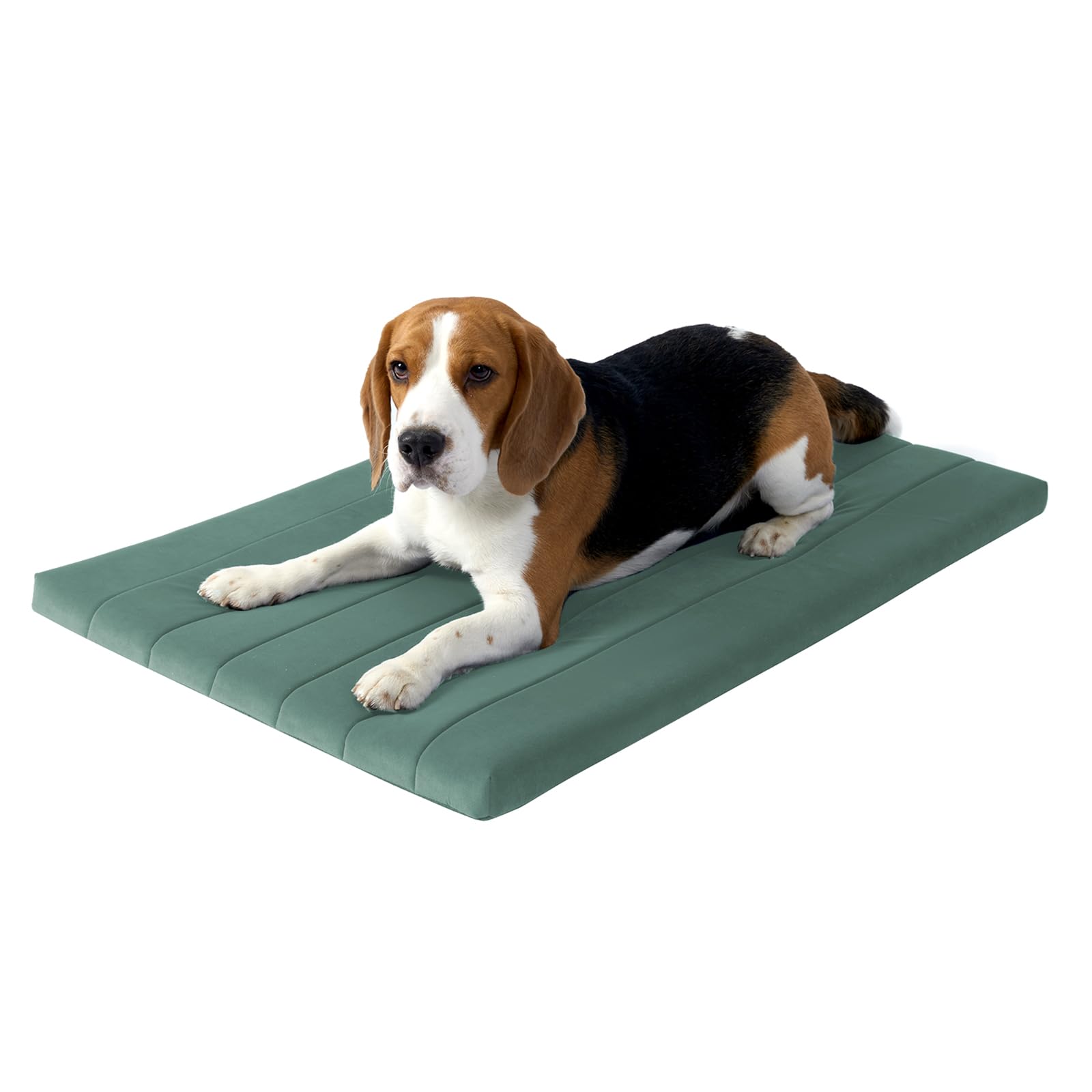 BALANCE Dog Crate Bed, Orthopedic Dog Bed Pad with Waterproof Liner, Washable Crate Foam Pet Mat for Large, Medium, Puppy Dogs B