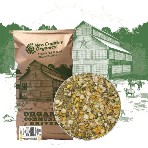 New Country Organics | Corn-Free Turkey Grower Feed 40 lbs I Turkey Feed for Jakes and Jennies | Soy-Free and Corn-Free | 23% Pr