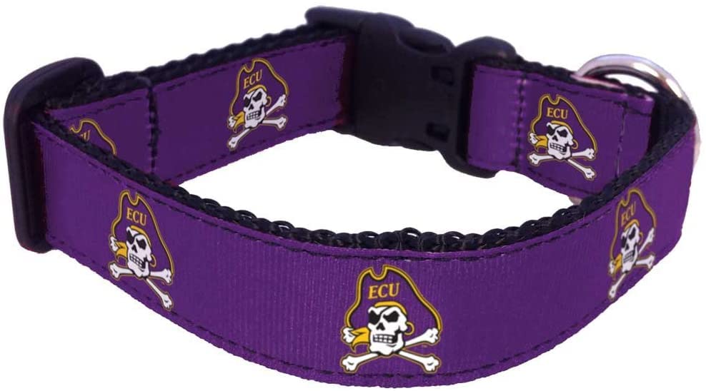 College Dog Collar (Large, ECU)