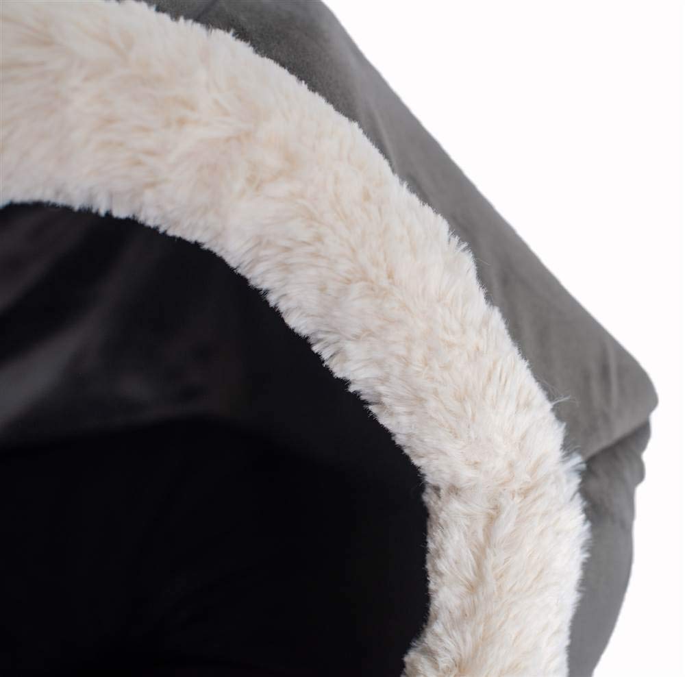 Armarkat Cat Bed Model C80CSH/MB Gray Velvet 18 x 18 x 14