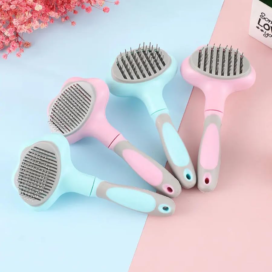 Dog Trust Cat Brush, Dog Brush, SelfCleaning Slicker Brush Pets Hair Brush Pet Brushes For Cats Dogs Massage Cleaning Removal U