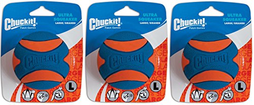 Chuck It (3 Pack) Ultra Squeaker Ball, Large