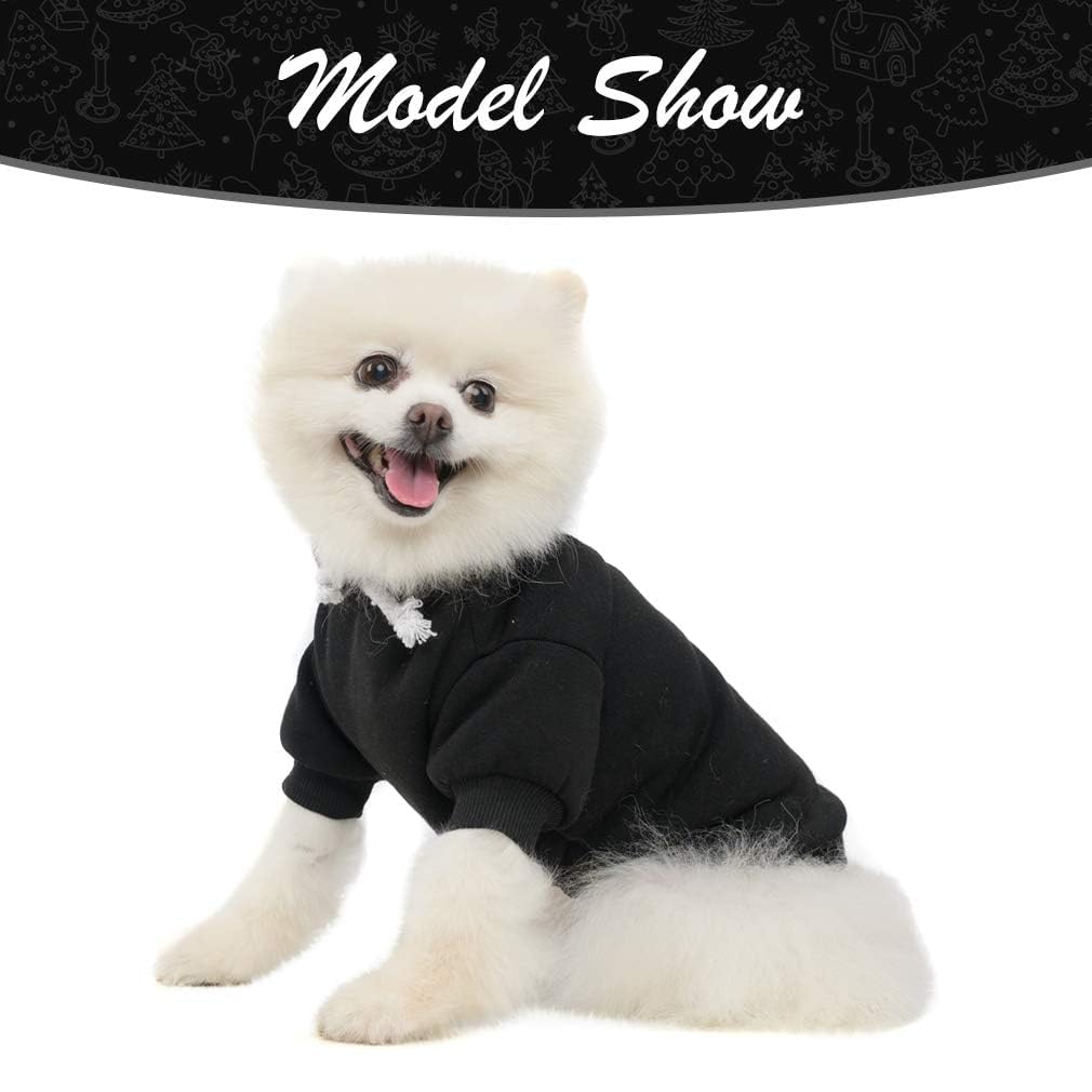 Basic Dog Hoodie - Soft And Warm Dog Hoodie Sweater With Leash Hole And Pocket, Dog Winter Coat, Cold Weather Clothes For Xs-Xxl