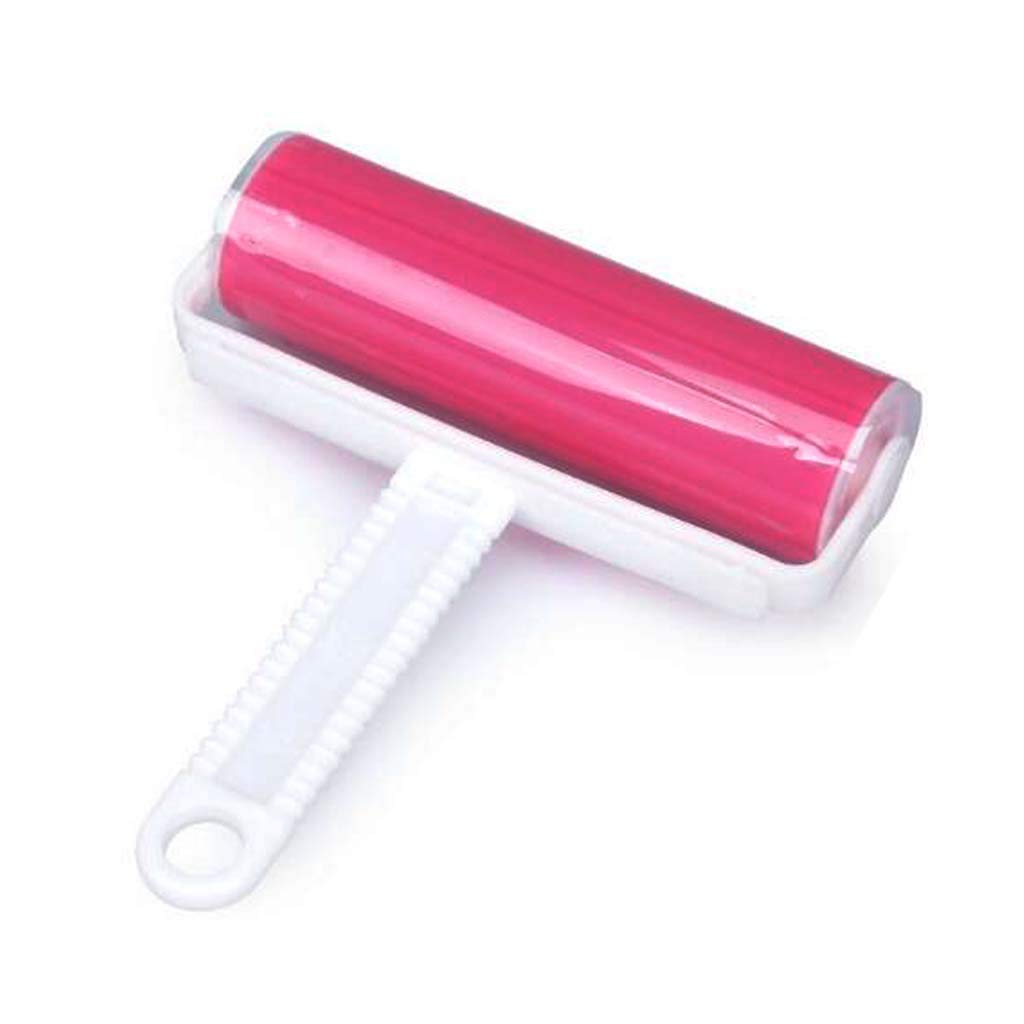 Qkaifrysug Resuable Washable Lint Roller Sticky For Pet Hair Cat Dog Remover Tool Pet Shedding Brush Cleans Your Clothing Sofa (Pink, Blue)2 Pack