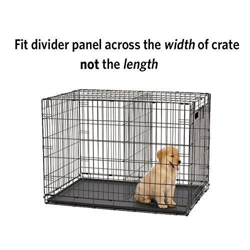 MidWest Homes for Pets Dog Crate Replacement Divider Panel, Model 10DP, 29.5"L x 29.5"W x 0.5"H, Black, Fits Multiple Crate