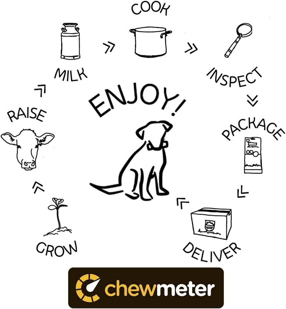 Chewmeter Himalayan Yaky Cheese Chew, 100% Natural, Long Lasting, Gluten Free, Healthy & Safe Dog Treats, Lactose & Grain Free,