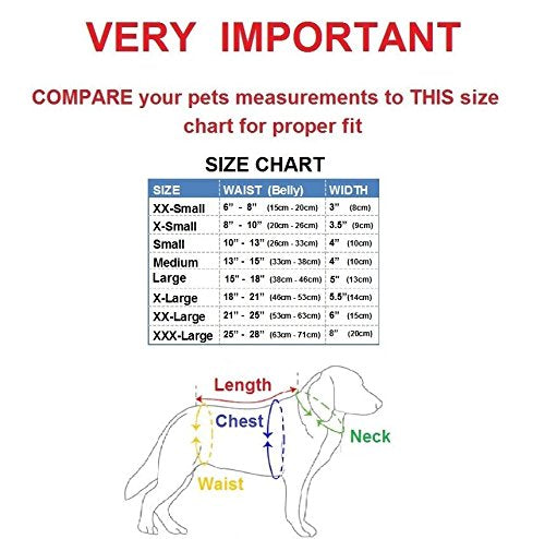 Set - 3Pcs Dog Diaper For Male Belly Band Neoprene Reusable Washable For Small And Big Large Dogs Puppy (Set Of 3 Colors, M: Waist 13' - 15')