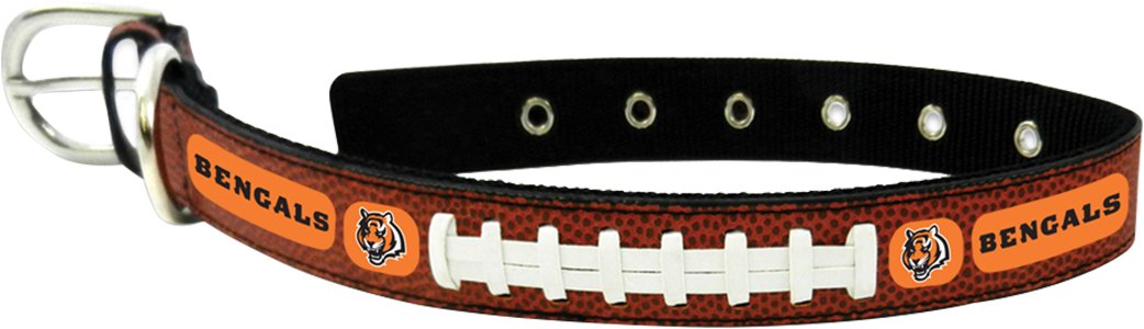 Nfl Cincinnati Bengals Classic Leather Football Collar, Small