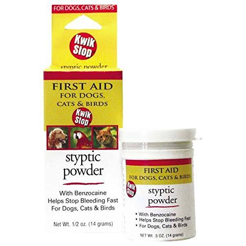 GIMBORN Kwik Stop Styptic Powder Dog Cat & Bird Nail Care (Kwik Stop Powder - 6 oz)