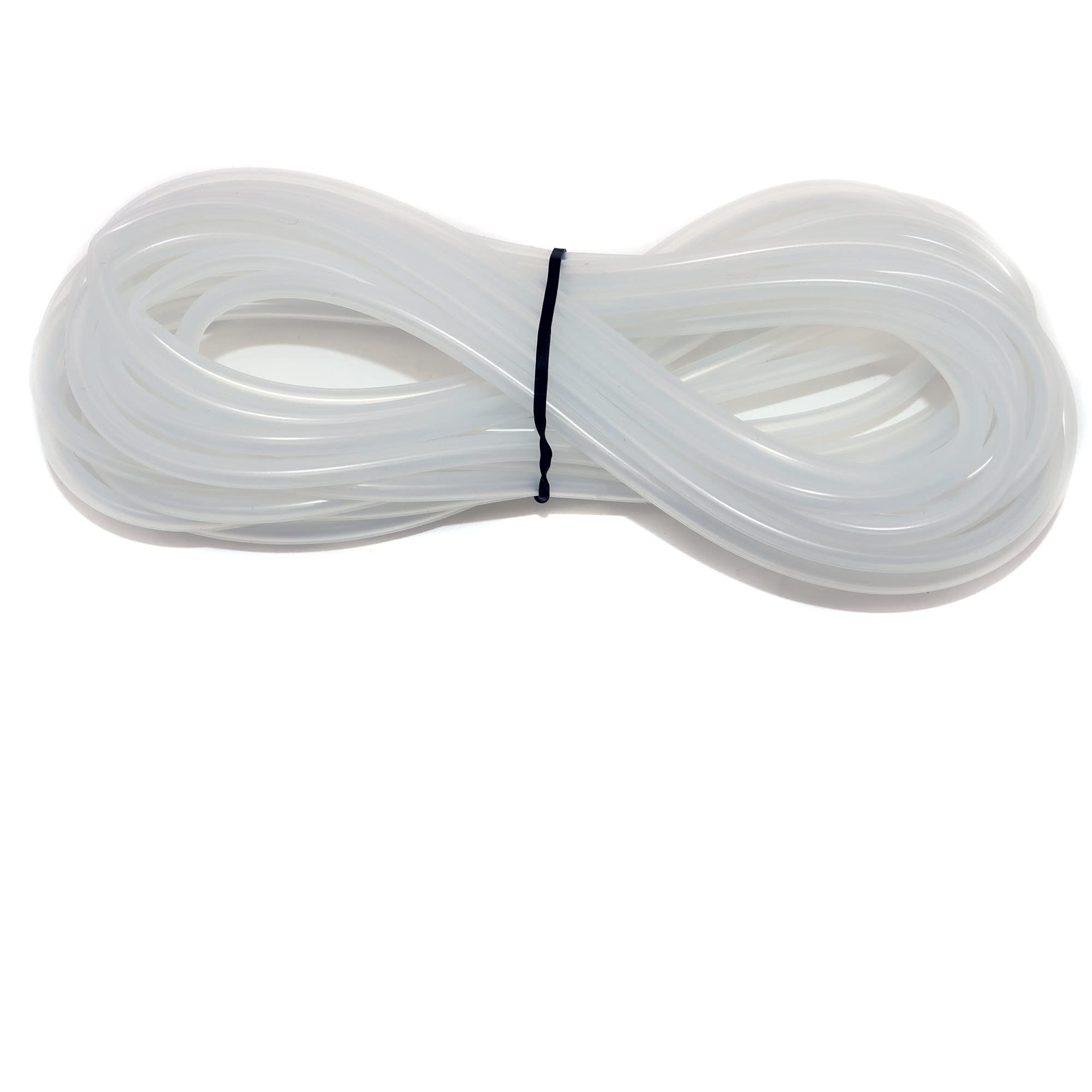 ALEGI 25ft 3/16 Aquarium Silicone Airline Tubing Set with Air Stones, Check Valves, Suction Cups - Semi-Transparent for Fish Tanks & Hydroponics