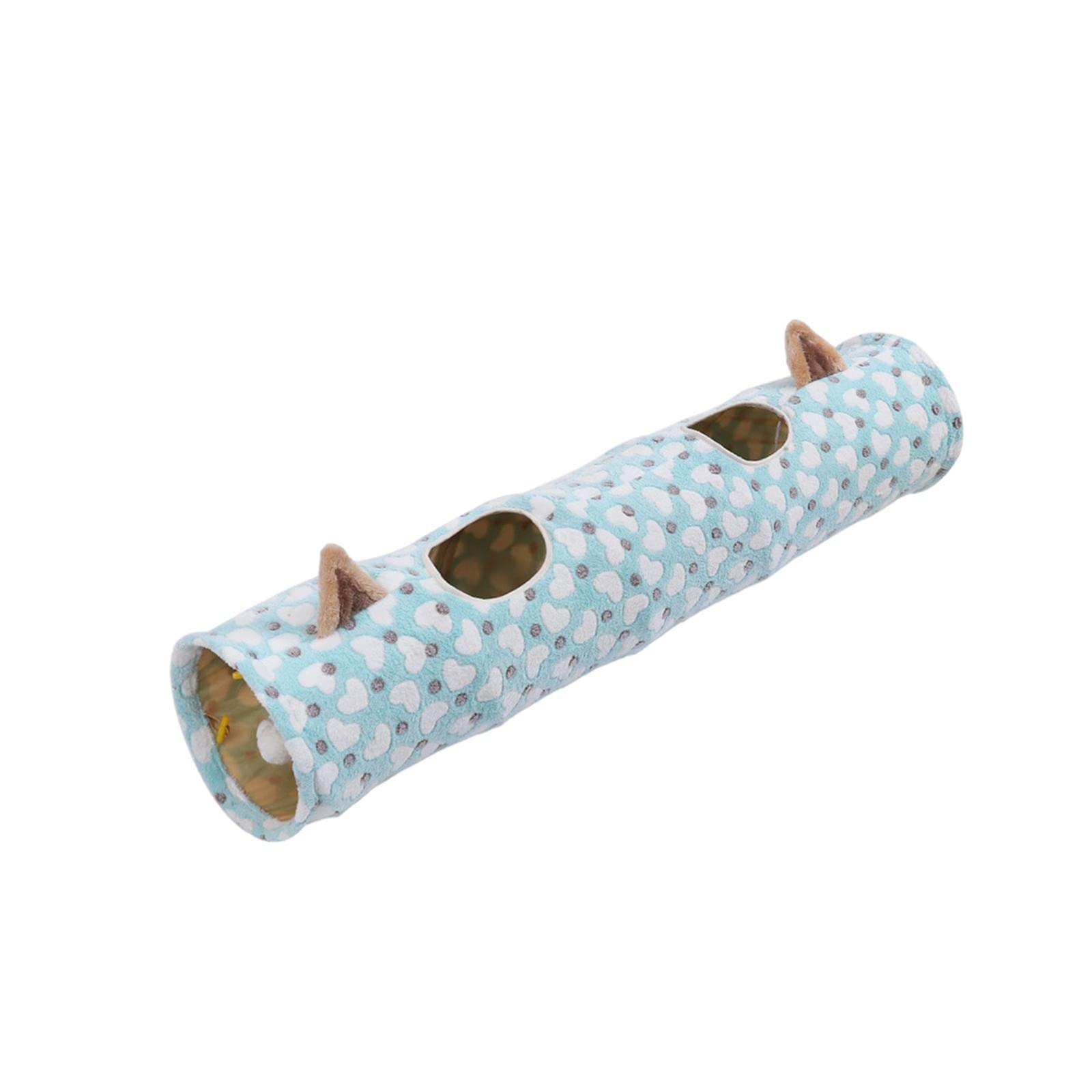 Saz Dekor Cat Toys Collapsible Tunnel Dog Tube Interactive Toy For Rabbits Puppy Heart