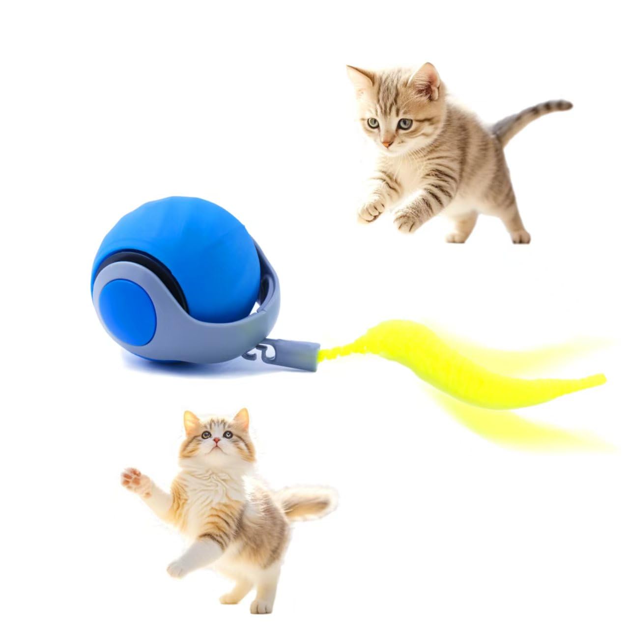 Kumcinm Interactive Cat Toys Ball For Indoor Cats, Interactive Rolling Small Dog Cat Toys Automatic Self Moving, 360,Electric Ba
