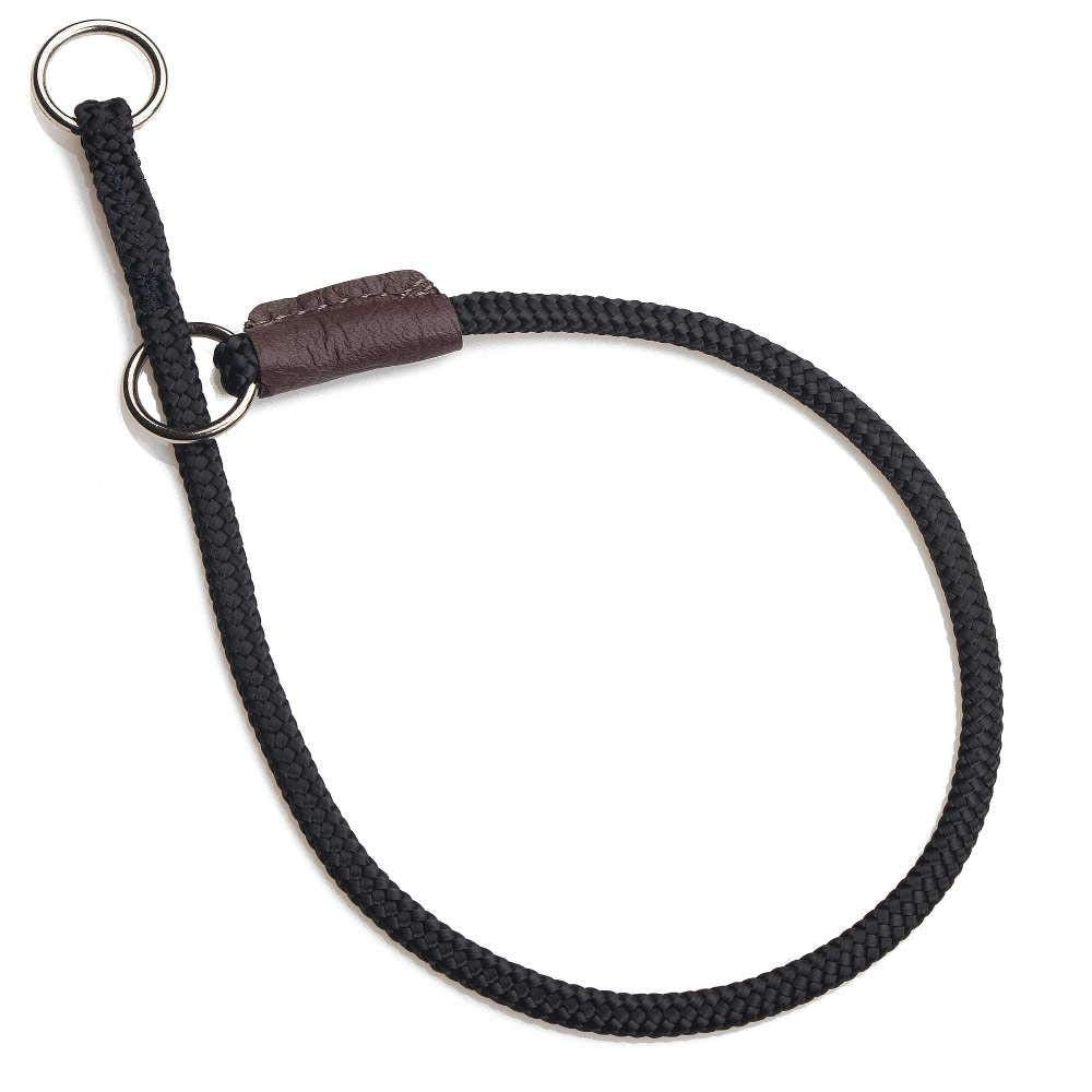Mendota Pet Show Slip Collar - Made In The Usa - Black, 22 In