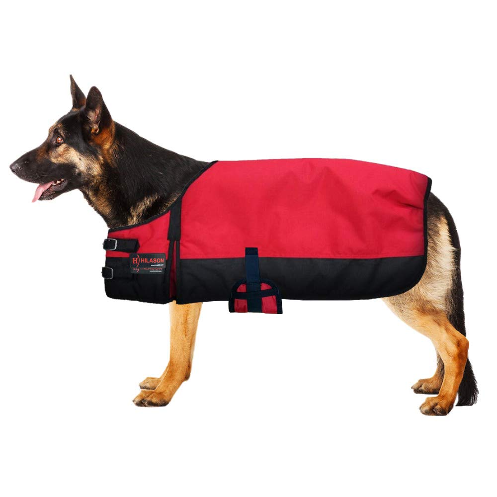 Hilason 200 Gsm 1200D Winter Turnout Waterproof Dog Blanket Purpal Black | Dog Coats And Blankets | Waterproof Warm Jackets | Do