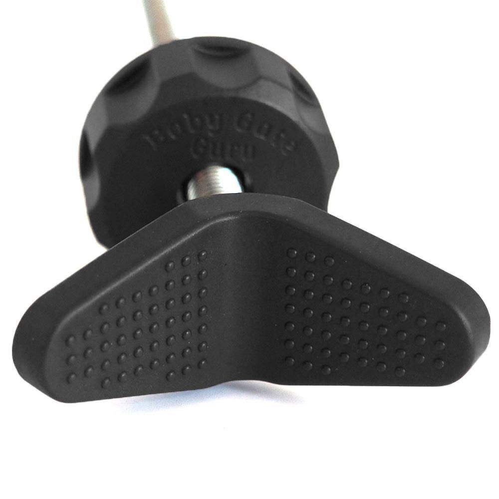 Baby Gate Guru Extra Long M8 (8Mm) Stair Banister Adapter Y-Spindle Rods 2 Pack For Pressure Mounted Baby And Pet Safety Gates (8Mm, Black)