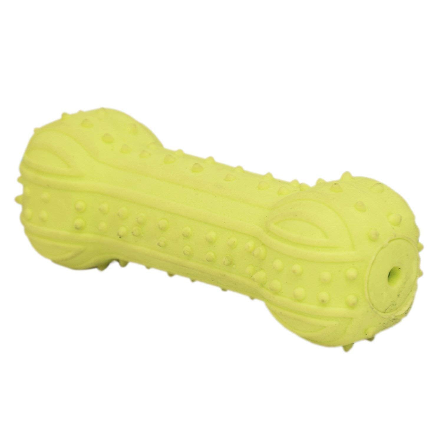 RvPaws Natural Rubber Cute Color Full Fil Fop with Bone Squeak Toy for Puppy (Small)