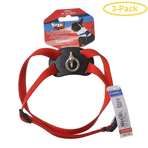 Coastal Pet Size Right Nylon Adjustable Dog Harness Red