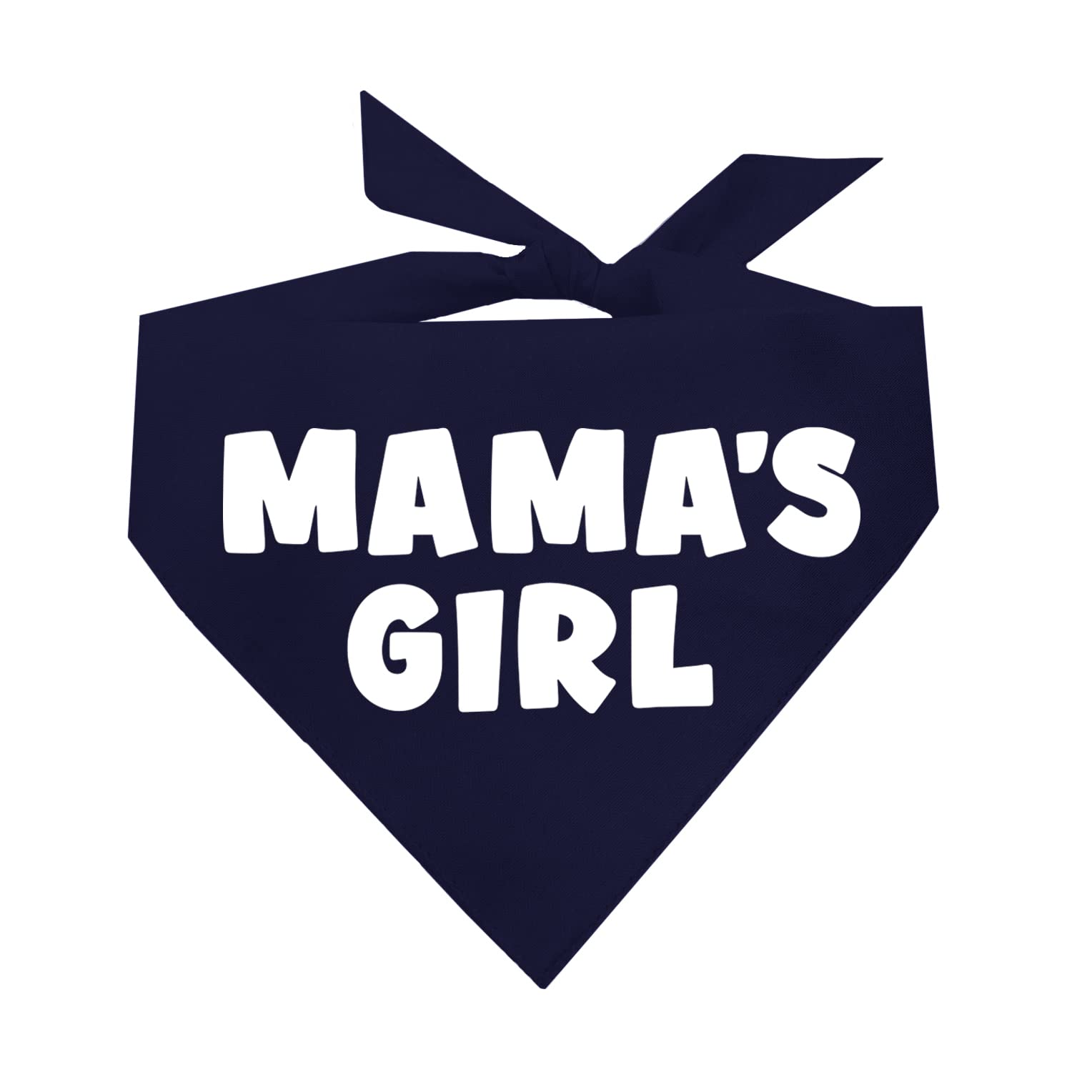 Mama'S Girl Dog Bandana | 100% Cotton For Mom | Valentine'S Day | Prop Photoshoot | Navy, X-Small (949)