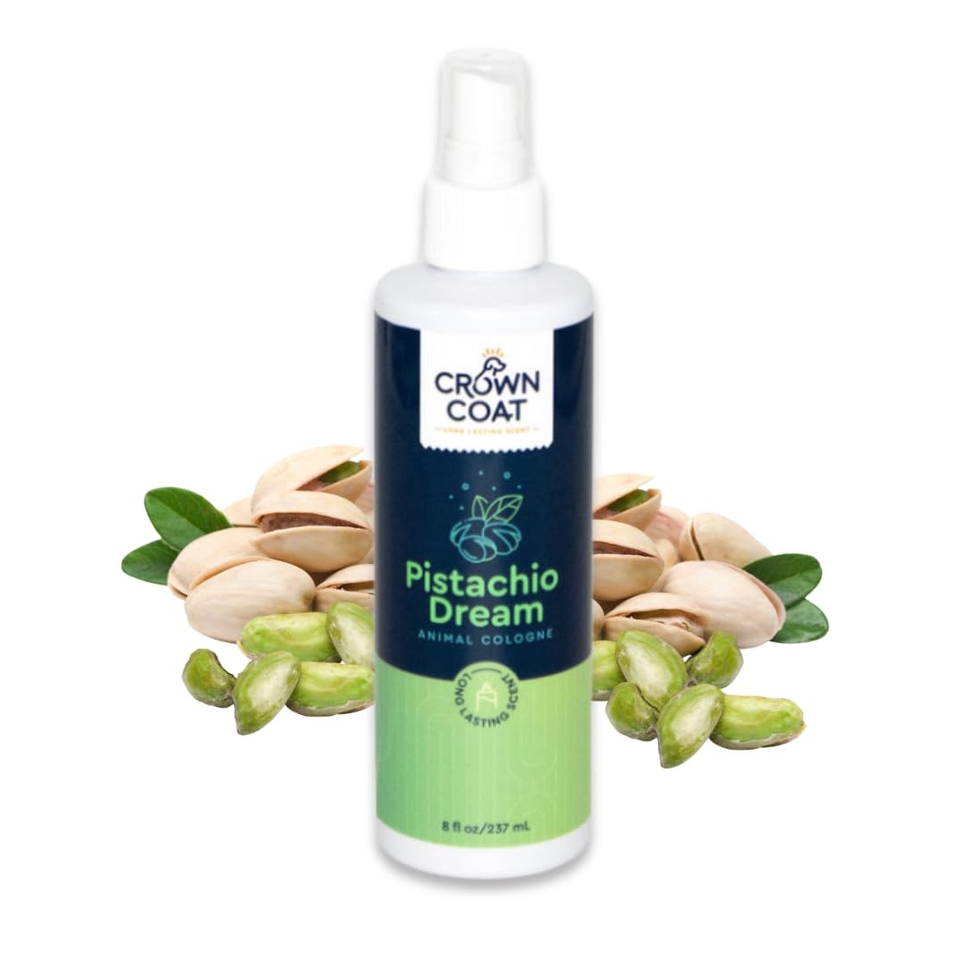 Crown Coat Pistachio Dream Long Lasting Pet Cologne, 8 Oz - Professional Grooming Grade, Natural Perfume Deodorant, New Long Las