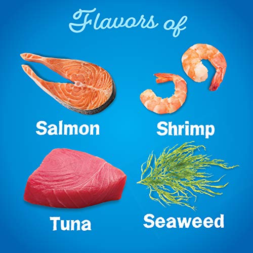 Purina Friskies Dry Cat Food Seafood Sensations With Salmon, Tuna, and Shrimp Flavors - 22 lb. Bag