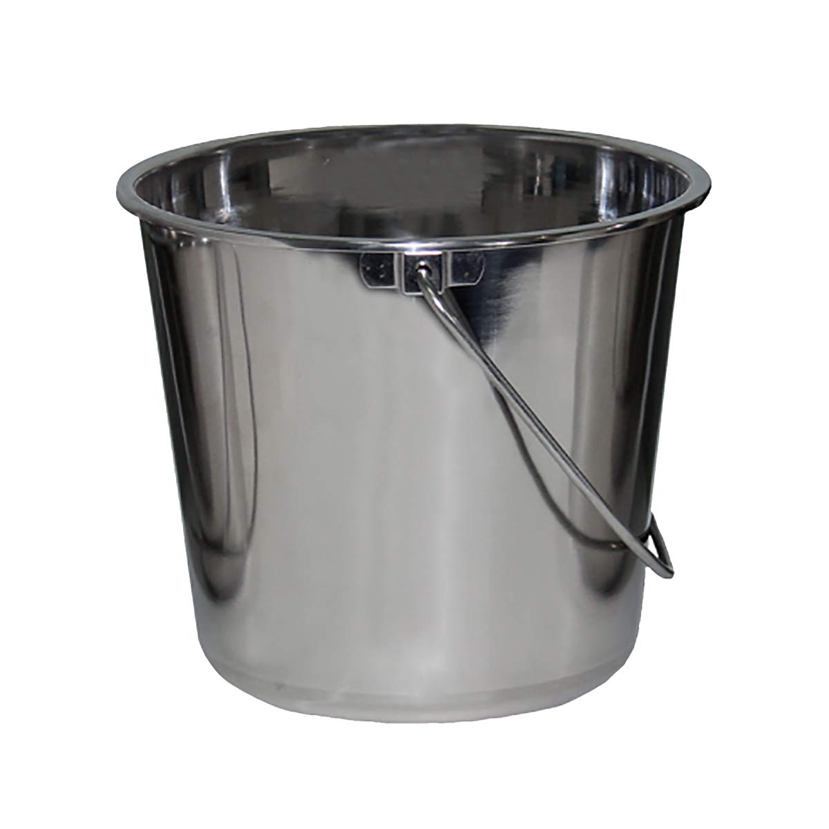 Grip Stainless Steel Bucket (1 Gallon) - Great for Pets, Cleaning, Food Prep - Hang on Fences, Cages, Kennels - Home, Garage, Wo