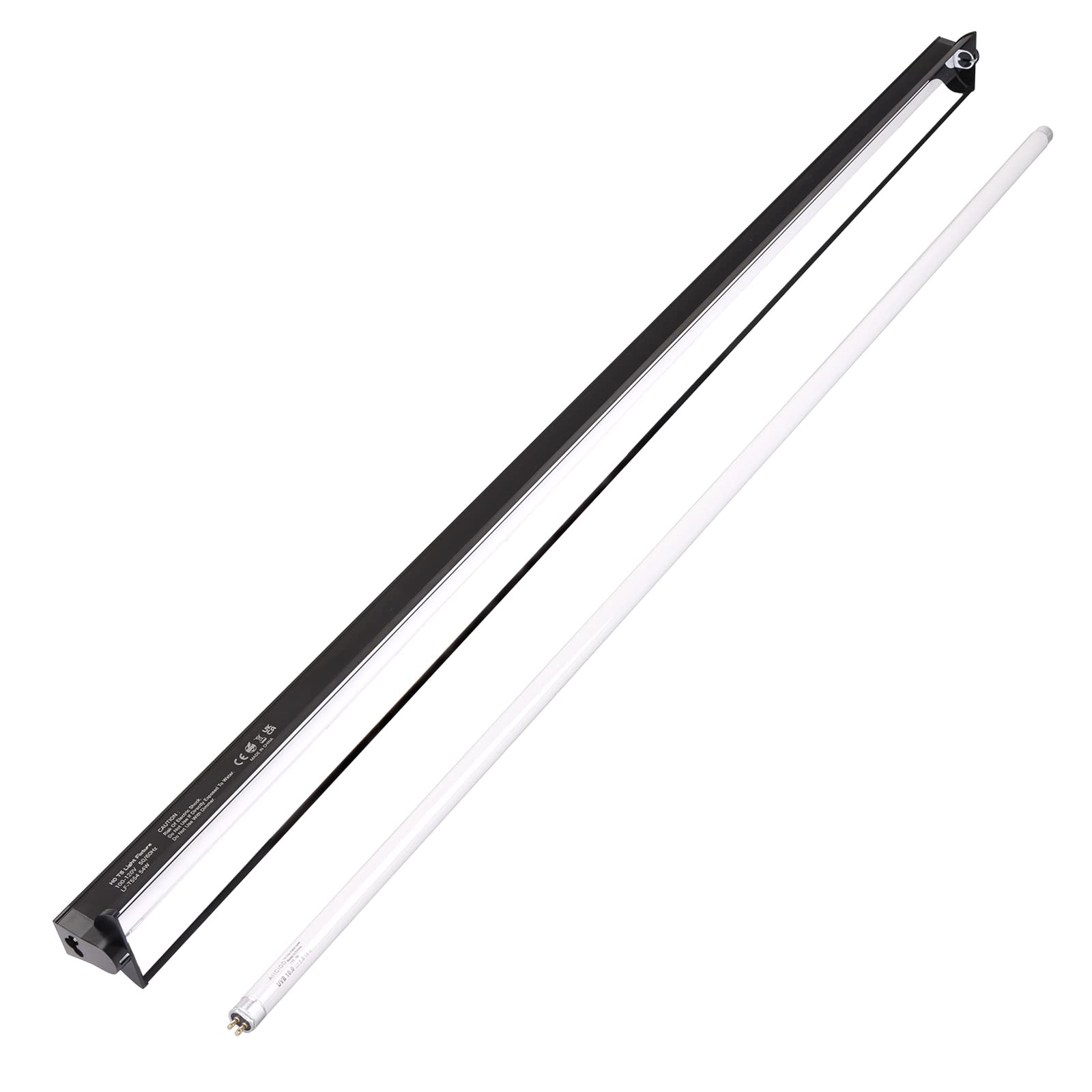 Aiicioo T5 UVB Reptile Light - Desert 10.0 UVA UVB Light Fixture & High Output UVA UVB T5 Bulb for Reptiles Chameleon Gecko Cham