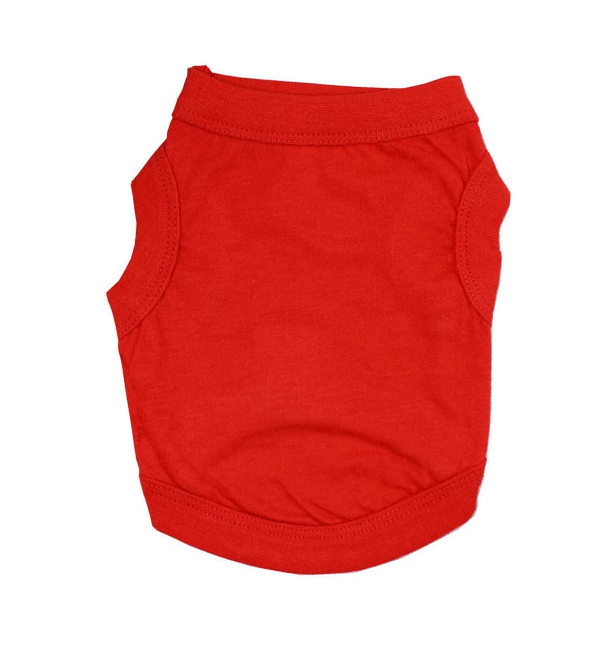 Alroman Dogs Shirts Red Vest Clothing For Dogs Cats Xs Dog Vacation Shirt Female Dog Clothing Puppy Summer Clothes Girl Cotton Summer Shirt Small Dog Cat Pet Clothes Vest T-Shirt Apparel