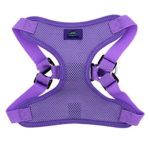 Doggie Design Dog Harness - No Choke Dog Harness, Dog Vest, Mesh Polyester, Pet Harness, Simple Step In And Go Design, Harness For Dog - Paisley Purple - M