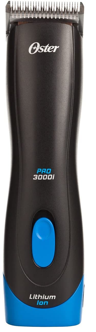 Oster Pro 3000I Cordless Lithium Ion Animal Pet Clipper With Size 10 Cryogenx Blade 10-Piece Stainless Steel Pet Clipper Guide Comb Kit