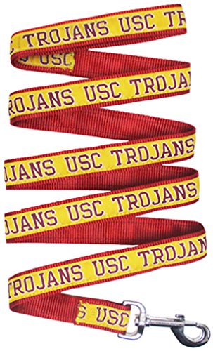 Pets First Collegiate Pet Accessories, Dog Leash, USC Trojans, Small