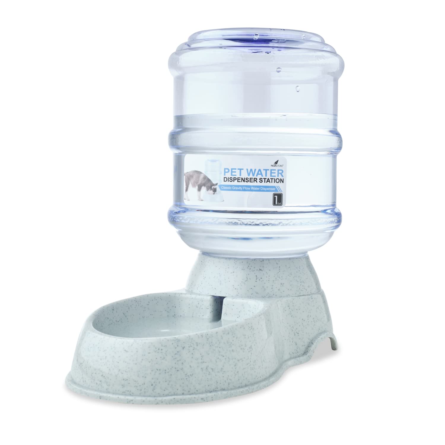 Noa Store - Automatic Cat Feeder and Dog Water Bowl Dispenser - 1 and 3 Gallon Pet Water Dispenser and Feeder - H20, Self-Fillin