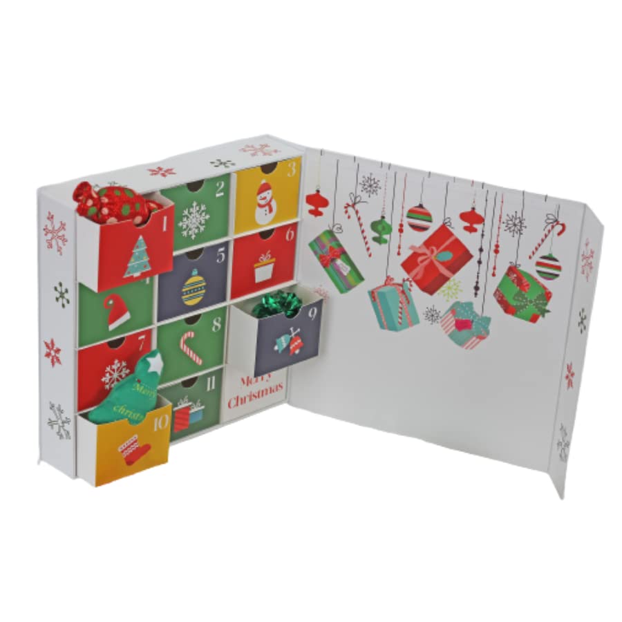 Midlee Cat Advent Calendar - 12 Days Of Christmas Filled Cat Toy Gift