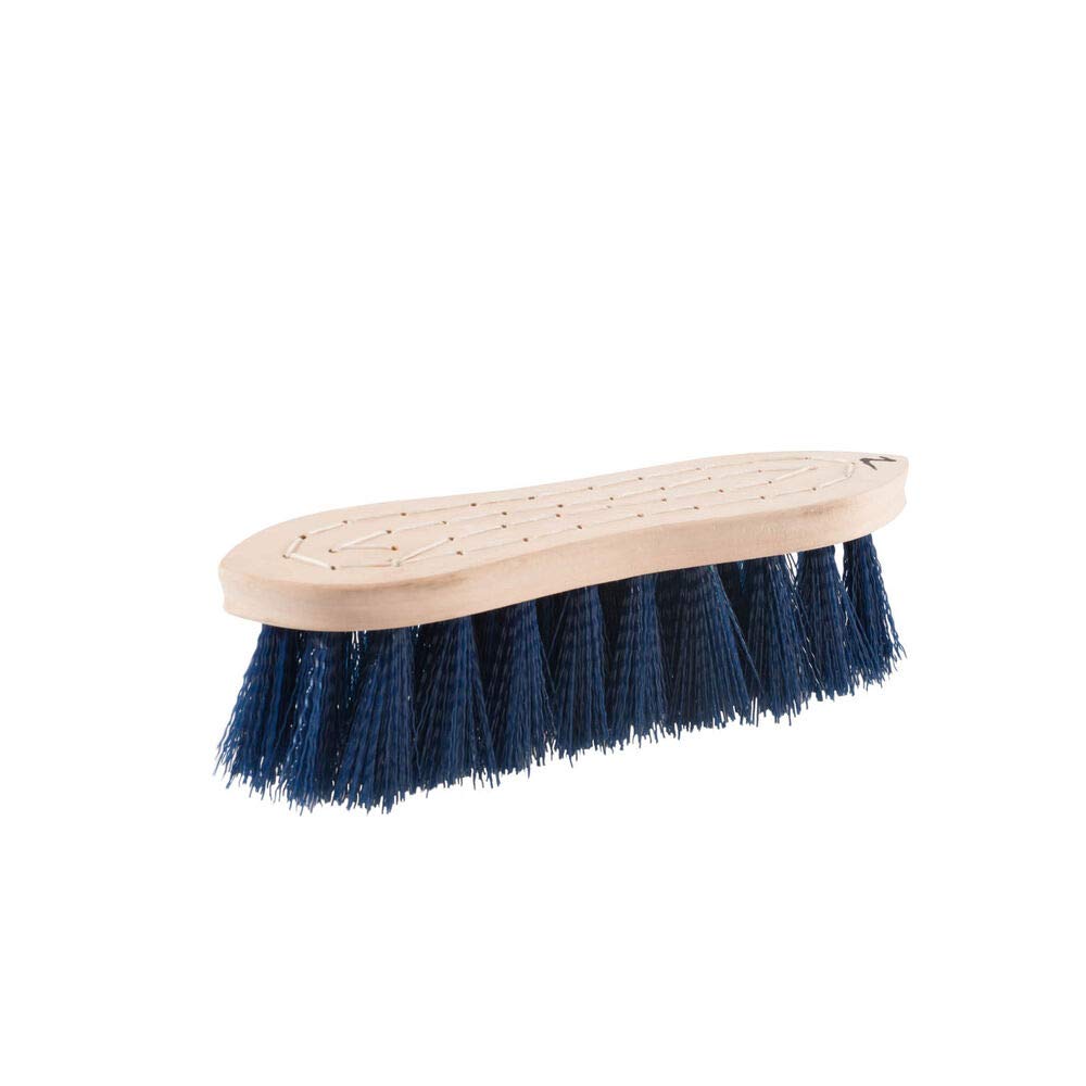 Horze Wood Back Hard Brush - 2In - Peacoat Dark Blue - One Size