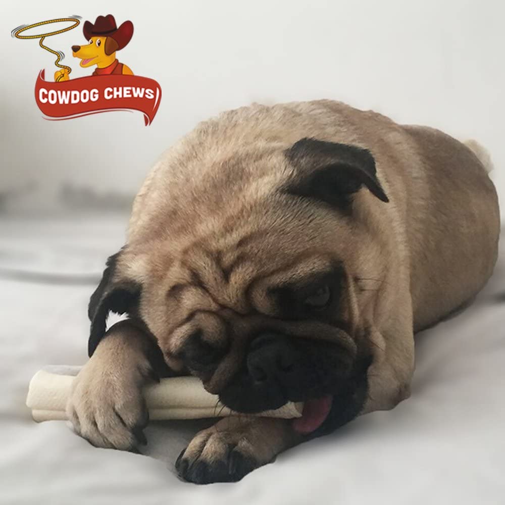 Cowdog Chews Rawhide Retriever Roll - 100% Natural Dog Treats, 22 Count, Grass Fed Livestock